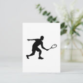 Squashplayer Postkarte (Stehend Vorderseite)