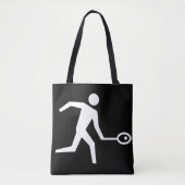 Squashspieler-Symbol Tasche (Vorderseite)