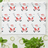 Squashspieler Weihnachtstuch Geschirrtuch (Gefaltet)