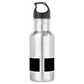 Squashsportarten für Personalisierte individuelle  Edelstahlflasche (Rückseite)