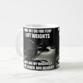 Squat, Bench, Deadlift - Kräftiges Motivierend Kaffeetasse (Vorderseite Links)