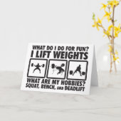 Squat, Bench, Deadlift - Kräftiges Motivierend Karte (Gelbe Blume)