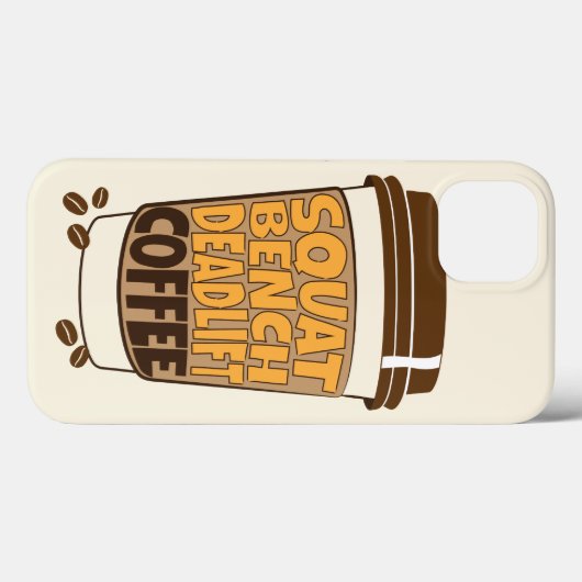 Squat Bench Deadlift und Kaffee Case-Mate iPhone Hülle (Rückseite (Horizontal))