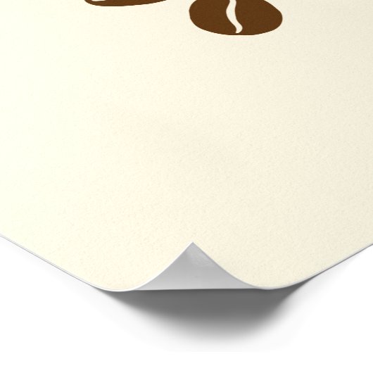 Squat Bench Deadlift und Kaffee Poster (Ecke)