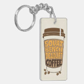 Squat Bench Deadlift und Kaffee Schlüsselanhänger (Vorderseite links)