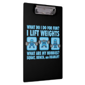 Squat, Bench Press, Deadlift - Hobbies - Kawaii Klemmbrett (Rechts)