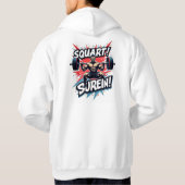 Squat & Conquer: Kraft entfesselt Hoodie (Rückseite)