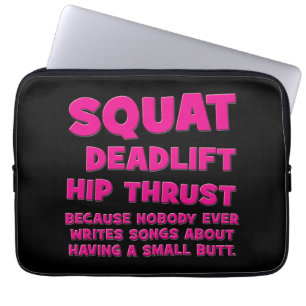 Squat, Deadlift, Angesagter Trubel, Hintern - Frau Laptopschutzhülle