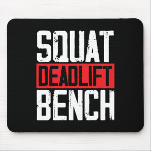 Squat Deadlift Bench Weightlift PowerHebe Bo Mousepad