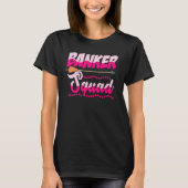 Squat Graphic Bank Clerk Bookkeeper Bank Mitarbeit T-Shirt (Vorderseite)