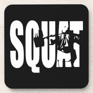Squat - Gym-Motivation Untersetzer