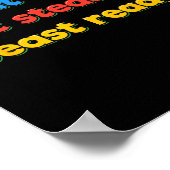 Squat Heavy Lift Steady Beast Ready Funny Gym Humo Poster (Ecke)