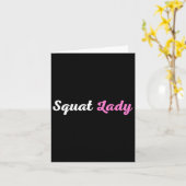 Squat Lady Karte (Gelbe Blume)