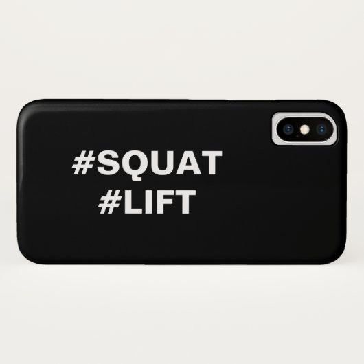 #SQUAT #LIFT iPhone Case (Rückseite (Horizontal))