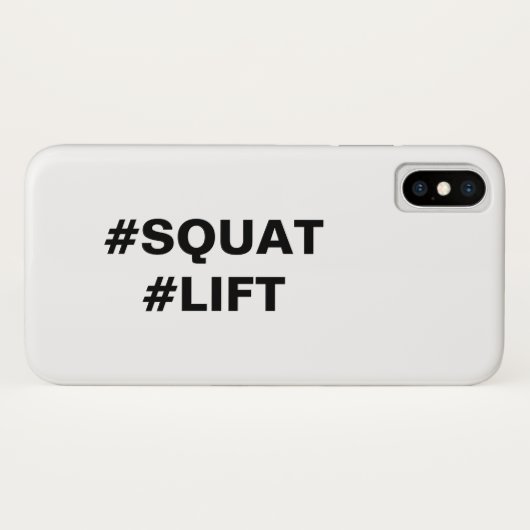 #SQUAT #LIFT iPhone Case (Rückseite (Horizontal))
