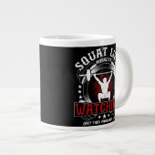 Squat Like Nobody's Watching Fitness Gym Workout Jumbo-Tasse (Vorderseite Rechts)