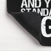 Squat Low - Bodybuilding Workout Motivational Mousepad (Ecke)