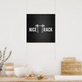Squat Rack, NICE RACK - Funny Gym Motivierend Poster (Küche)