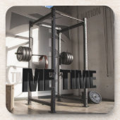 Squat Rack Workout Motivation - Me Time - Gym Untersetzer (Vorderseite)