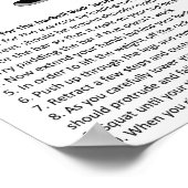 Squat - Übung - Diagramm der Muskelanatomie Poster (Ecke)