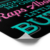 Squat weil niemand über kleine Hintern Fitne Rap Poster (Ecke)