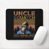 Squatch - Bigfoot Onkel Fathers Day Yeti Sasquatch Mousepad (Mit Mouse)