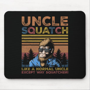 Squatch - Bigfoot Onkel Fathers Day Yeti Sasquatch Mousepad