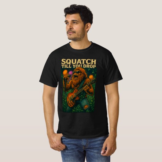 Squatch, bis Sie den Männerwert-T - Shirt ablegen (Vorne ganz)