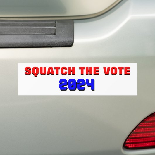 Squatch die Wahl 20? Wahlkampagne Autoaufkleber (Auf Auto)