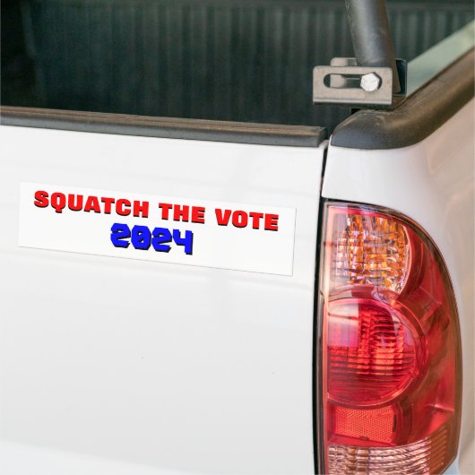 Squatch die Wahl 20? Wahlkampagne Autoaufkleber (Auf Lkw)