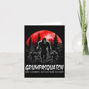 Squatch Funny Bigfoot Vater Sasquatch Yeti Fathers Karte