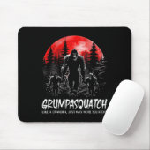 Squatch Funny Bigfoot Vater Sasquatch Yeti Fathers Mousepad (Mit Mouse)