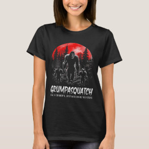 Squatch Funny Bigfoot Vater Sasquatch Yeti Fathers T-Shirt