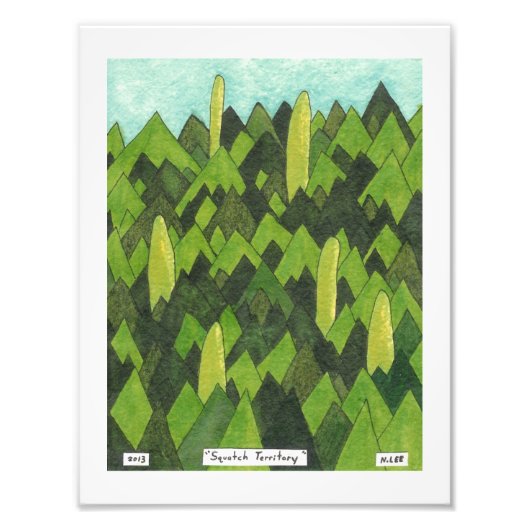 Squatch-Gebiet Fotodruck (Vorne)