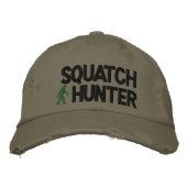 Squatch Hunter Bestickte Baseballkappe (Vorderseite)