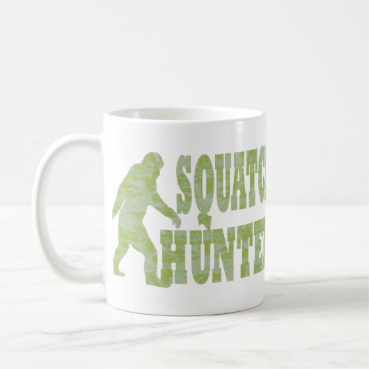 Squatch Jäger auf Tarnung Kaffeetasse (Links)