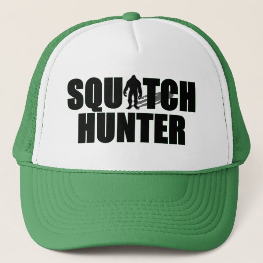 Squatch Jäger Truckerkappe (Vorderseite)