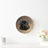 Squatch Mann Runde Wanduhr (Zuhause)