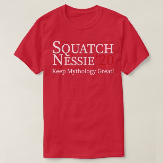 Squatch Nessie 20 Funny 2020 Wahl T-Shirt (Design vorne)