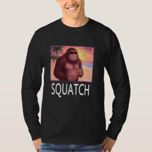 Squatch Sasquatch trifft den Strand T-Shirt