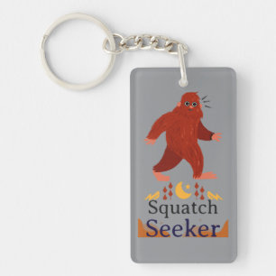 Squatch Seeker großer Fuß Schlüsselanhänger
