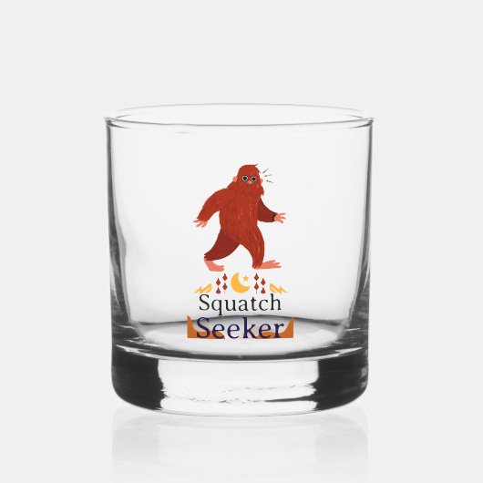 Squatch Seeker großer Fuß Whiskyglas (Vorderseite)