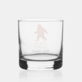 Squatch Seeker großer Fuß Whiskyglas (Rückseite)