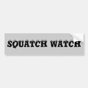 Squatch Uhr-Augäpfel Autoaufkleber