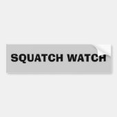 Squatch Uhr Autoaufkleber (Vorne)