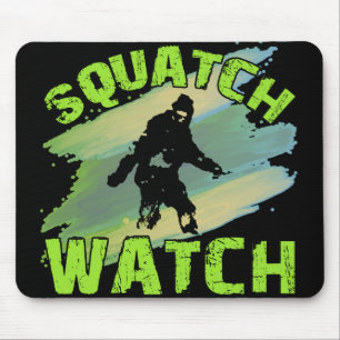 Squatch Uhr Mousepad