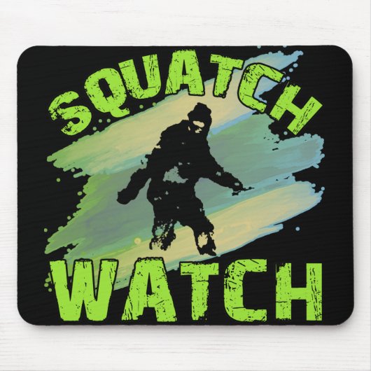 Squatch Uhr Mousepad (Vorne)