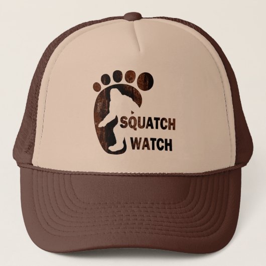 Squatch Uhr Truckerkappe (Vorderseite)