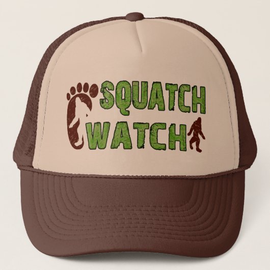Squatch Uhr Truckerkappe (Vorderseite)
