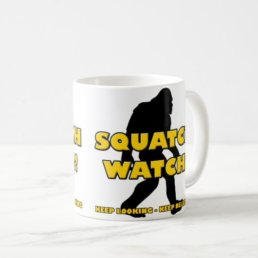 Squatch Watch Funny Sasquatch Bigfoot Yeti Tasse (VorderseiteRechts)